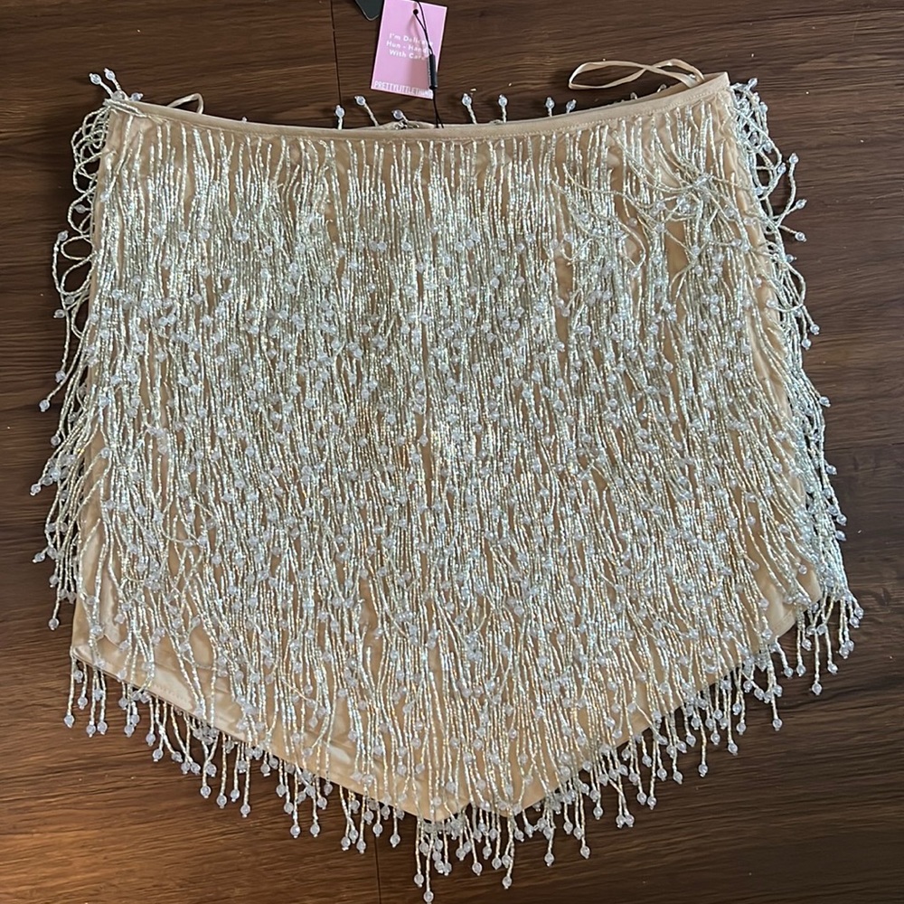 Pretty Little Thing Tasseled Mini Skirt